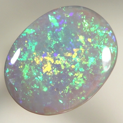 SOLID SEMI BLACK OPAL Bright sparkling orange and green